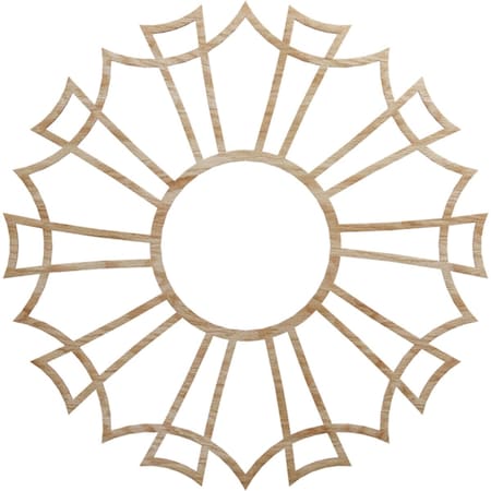Ekena Millwork Augustus Wood Fretwork Pierced Ceiling Medallion, Red Oak, 32"OD x 11 1/4"ID x 1/4"T CMWP32X32X0250AURO